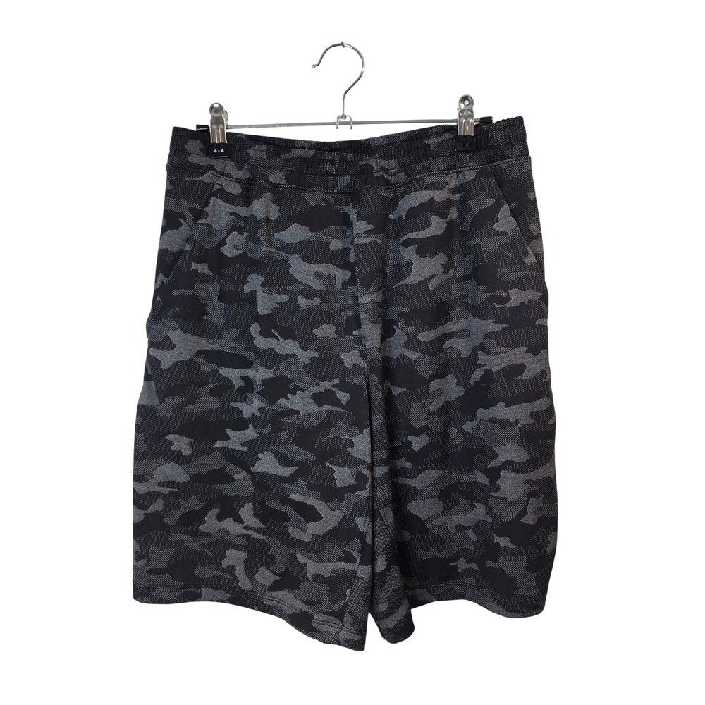 Lululemon Pace Breaker‎ Shorts Mens Medium Black Camo Lined Athletic Training